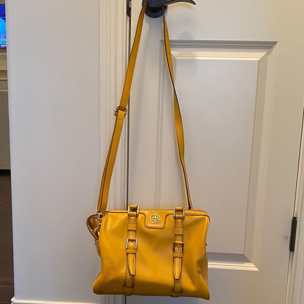 Tory Burch Yellow Leather Satchel - Picture 9 of 9